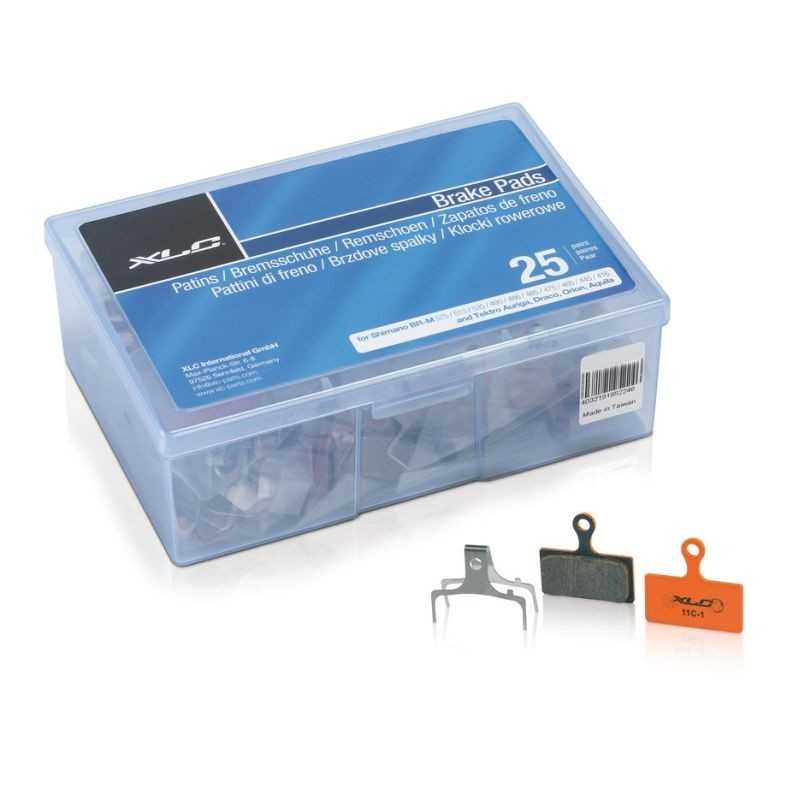 XLC Caja taller juego pastillas freno organicas disco para SHIMANO BR-M675 25U BP-025 2039601300