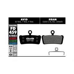 GALFER Pastillas de freno bicicleta disco BIKE STANDARD 8400160086760