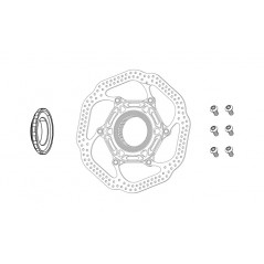 Titanium brake disc bolt kit  T25 (12U)