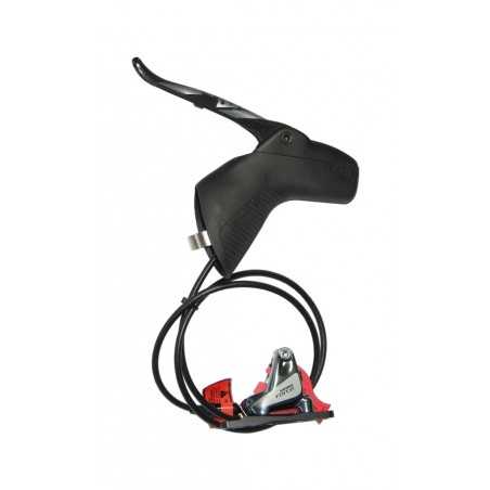 SRAM Freno de disco hidráulico trasero carbono con zapatas orgánicas FORCE 1 1800 MM FLAT MOUNT 103324