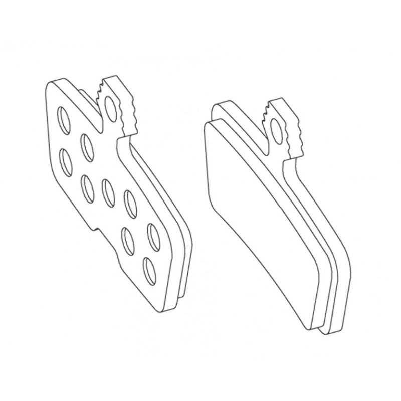 Sintered steel brake pads  COD2011+/GUIDE