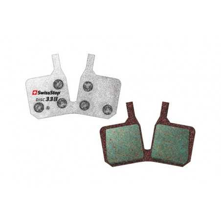 Set of organic disc brake pads 33 E