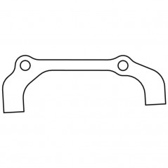 Disc brake adapter + rear screws  IS30 170 MM