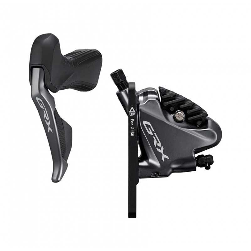 SHIMANO Maneta de freno/cambio con pinza delantera GRX ST-RX815 Di 2 DISC 160MM FLAT MOUNT 1000 MM BR-RX810 702759