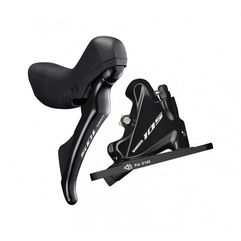 SHIMANO Maneta de freno/cambio con pinza trasera 105 ST-R7070 DISC 140 MM FLAT MOUNT 1000 SM-BH90 702761