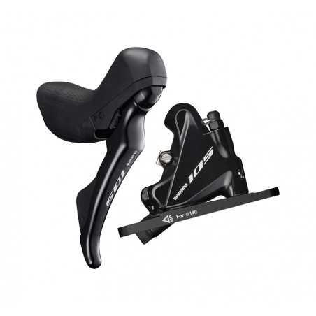 SHIMANO Brake / shift lever with rear caliper 105 ST-R7070 DISC 140 MM FLAT MOUNT 1000 MM SM-BH90 702761