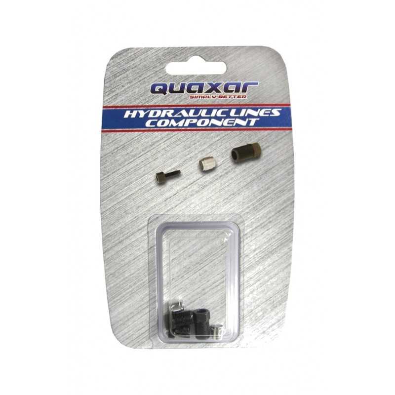 Replacement set for hydraulic disc brake (2 nuts + 2 bushings + 2 olives)  QUAXA