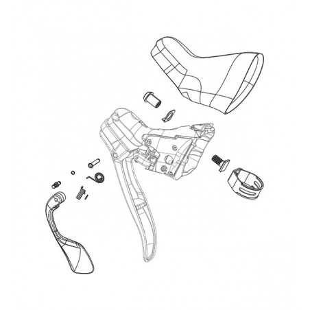 Ergodynamic / hydraulic lever clamp kit  RED 13/22/FORCE22/RIVAL22/700