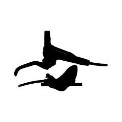 SHIMANO Freno de disco delantero hidráulico aluminio DEORE BL-MT501+BR-MT520 I-SPEC II 1000 MM 709924
