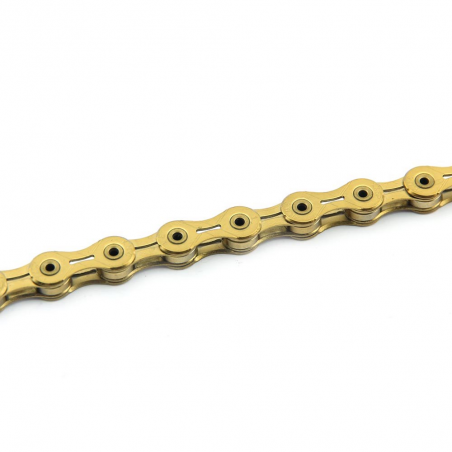Chain, kmc bicycle, x11sl, gold, 11v, 5.5mm, 228g, shimano, campagnolo, sram