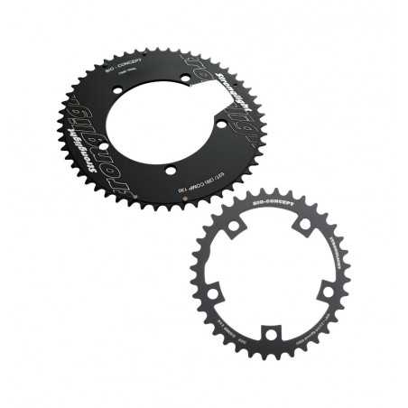 STRONGLIGHT Kit de platos ovalados para bicicletas 10/11 velocidades BCD 110 24458VAR