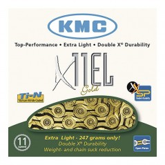 KMC Cadena ligera X11L 11v en oro 26242VAR