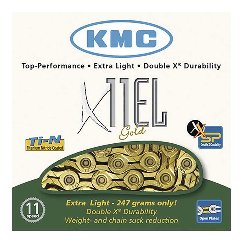KMC Cadena ligera X11L 11v en oro 26242VAR