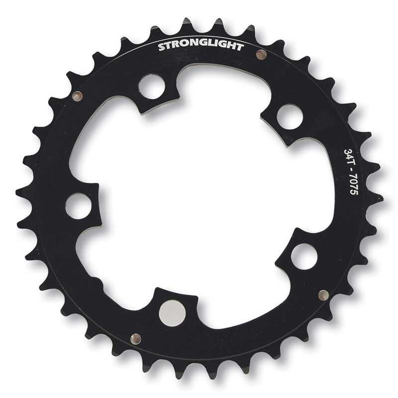 STRONGLIGHT Plato de aluminio para bicicleta Shimano MTB 94 mm - Dientes disponibles 30D, 32D, 34D, 36D, 42D, 44D Compatible con