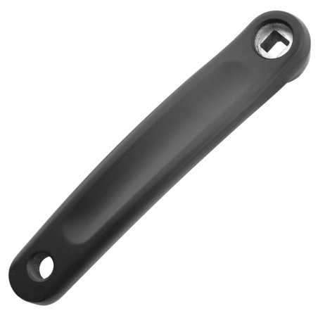 Crank, forged aluminum left, black, shimano bicycle  (175 mm)