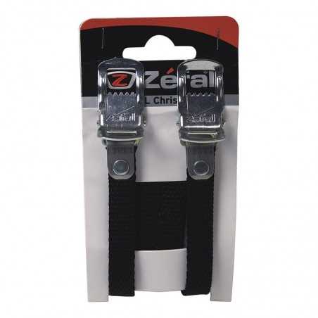 ZEFAL Juego de 2 correas tela fibra para pedales MTB largas 440 mm 26546