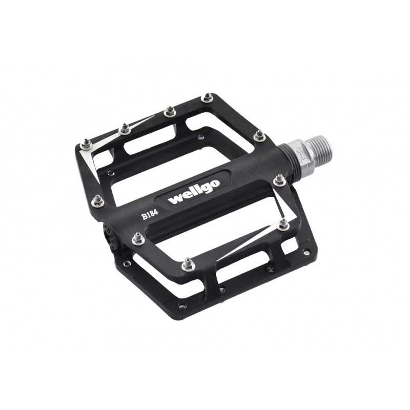 WELLGO Par pedales BMX freestyle dirtjump aluminio negros bici bicicleta 15336