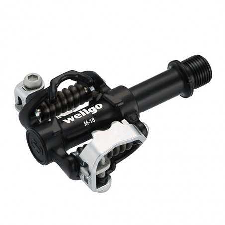 WELLGO Pedales automaticos MTB BTT montaña cala Shimano bici bicicleta 15338