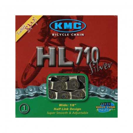 Chain, kmc bicycle, hl-710 half link 110 1v singlespeed bmx
