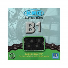 KMC Cadena B1112 de 112 pasos para bicicletas BMX y uso infantil en color negro 15477