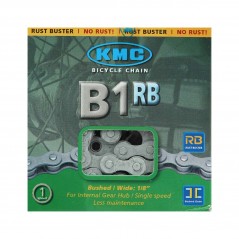 KMC Cadena bicicleta B1RB 116 pasos 1v BMX antioxidante 15484
