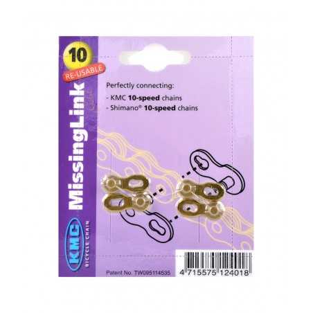 KMC 2x Enganche link eslabon union cadena 10V 5,88mm sram shimano bici bicicleta 15487