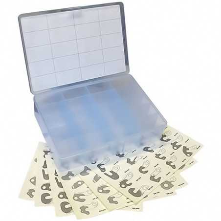 -  stuche vacio para 120 punteras escala 1:1