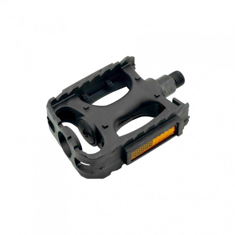 Pair, pedals, btt mtb city, basic reflectors, thread w-9/16, bicycle
