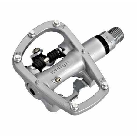 WELLGO Par Pedales MTB Plataforma/Clip aluminio eje Cr-Mo sellado R120B 35569
