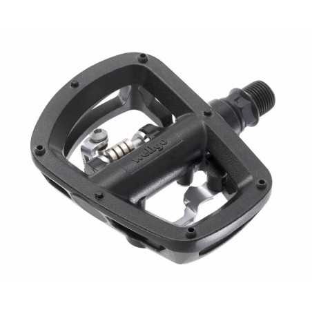 WELLGO Par Pedales MTB Plataforma/Clip aluminio eje Cr-Mo W43 color negro 35571