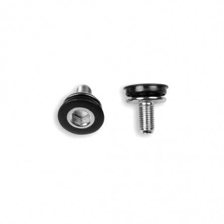 Set, crank screws steel chrome bicycle