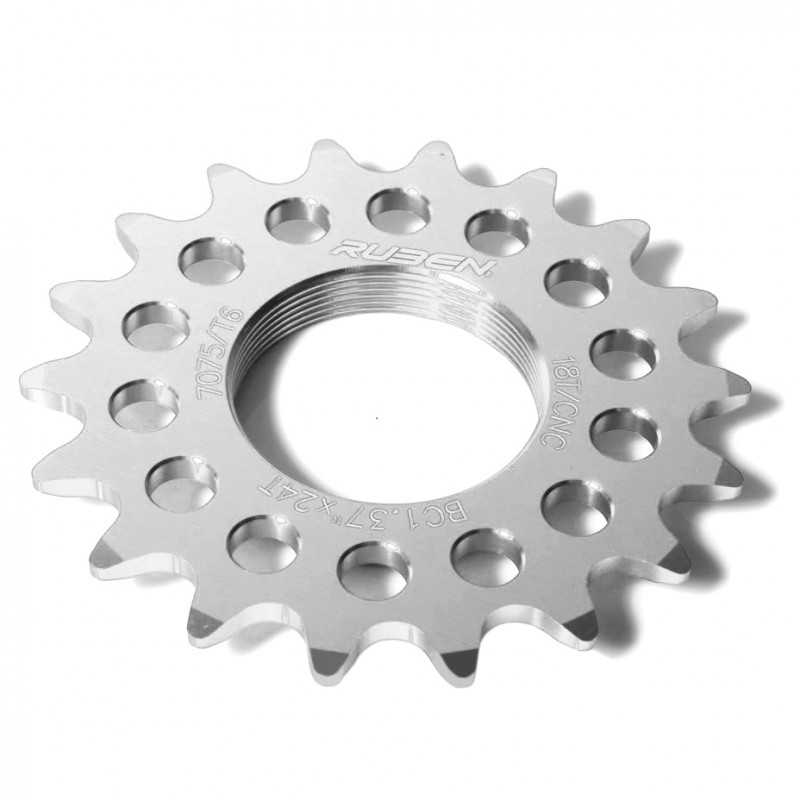 RUDER BERNA Piñon fijo fixie 16 dientes color plata 41614