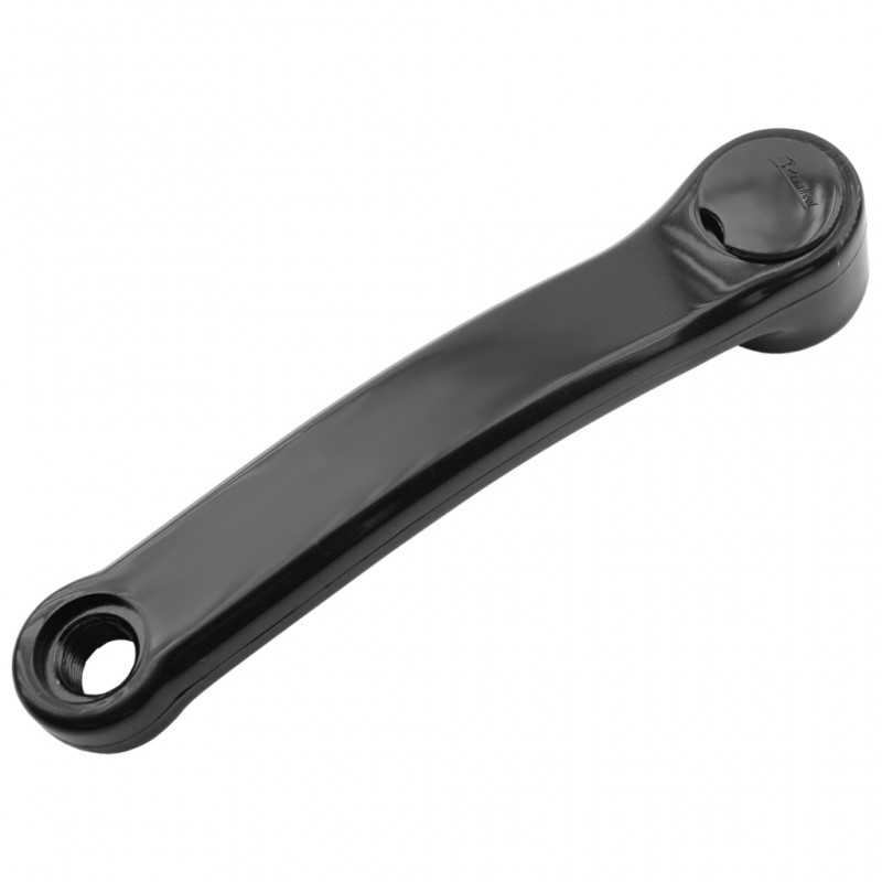 Crank, laminated steel left black bicycle  (170 mm)