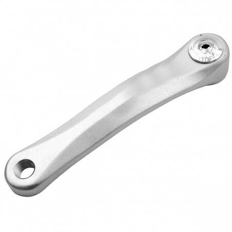 Silver aluminum left crank  (170 mm) bici bicicleta