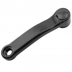 Crank, laminated steel left black bicycle  (152 mm)