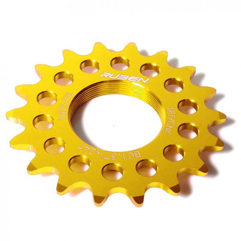 Fixed sproket fixie  14 dientes color oro