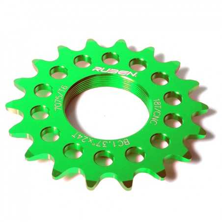 RUDER BERNA Piñón fijo fixie 16 dientes color verde 41612