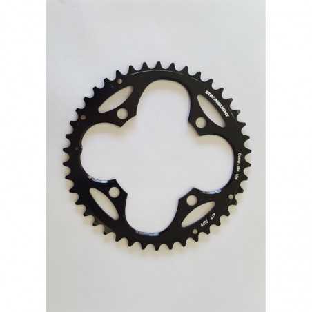 Aluminum adaptable chainring  XT NEGRO 104 MM