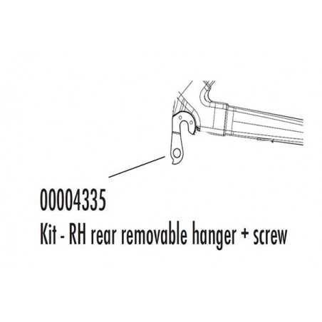 Derailleur hanger 986 920