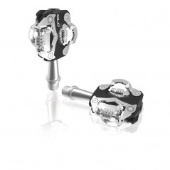 Bilateral aluminum automatic bicycle pedals  MTB PD-S15 80X49 MM