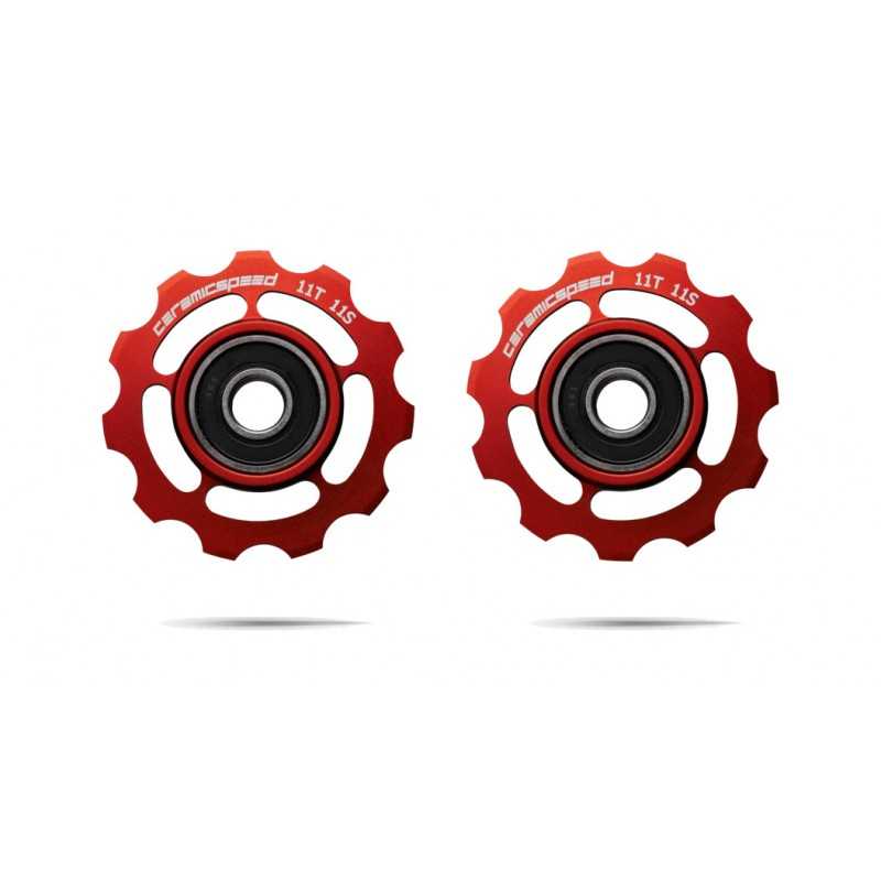 CERAMICSPEED Juego ruletas ruedas cambio trasero aleacion PW SHIMANO 11S 57110500044VAR