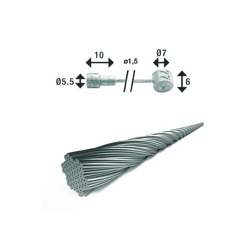 XLC Cable sirga de freno con doble cabeza 1.5MM - 2250MM BR-X88 2500365015