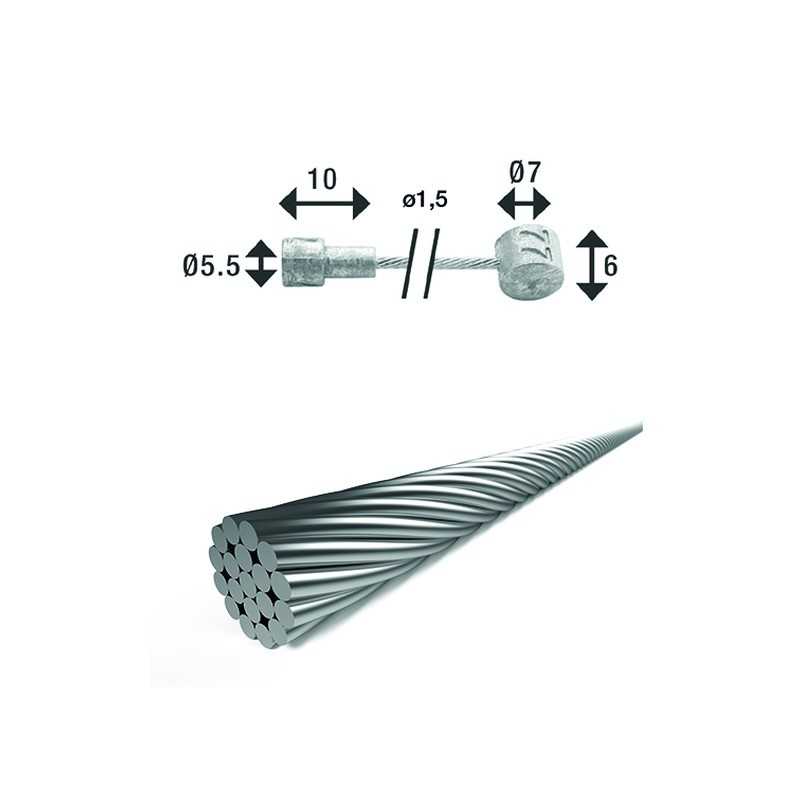 XLC Cable sirga de freno con doble cabeza 1.5MM - 3000MM BR-X86 2500365013