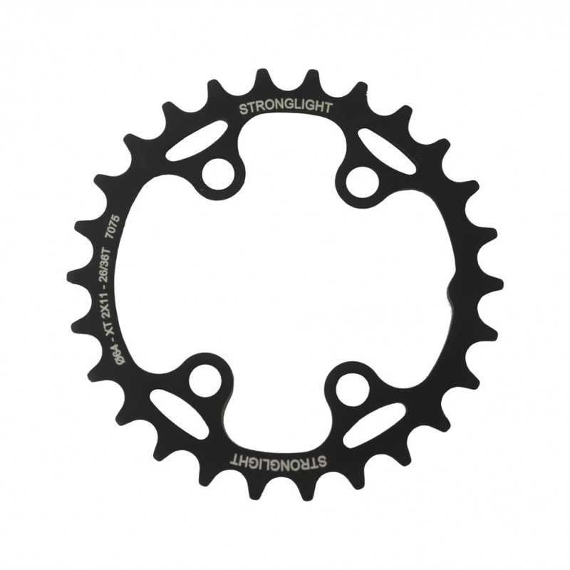 STRONGLIGHT 4-arm aluminum inner bike chainring SHIMANO XT FC-M8000/SLX 2x11V 96/64 BCD (38) 712100