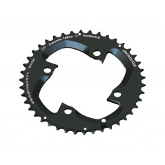 STRONGLIGHT Plato para bicicleta exterior aluminio 4 brazos MTB (24/26)104/64 P/SHIMANO 2x10 XT FCM785 712114