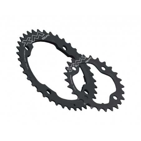 MICHE Plato para bicicleta interior 4 brazos MTB XM TT SR 10V 120/80 BCD 711788VAR