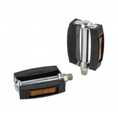 Universal rubber bicycle pedals with reflectors  9/16