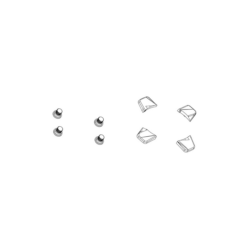 SRAM Kit 4 tornillos de plato aluminio XX1 1V 105367