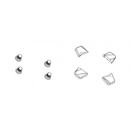 Kit 4 aluminum plate screws XX1 1V