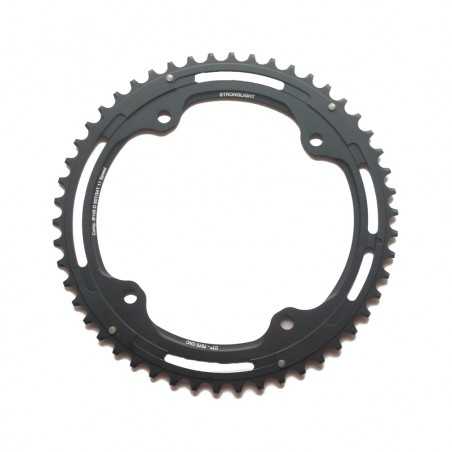 STRONGLIGHT Plato para bicicleta exterior aluminio 4 brazos TYPE CAMPAGNOLO P/UL TORQUE/RECORD/CHORUS 11V 145/112 712084VAR